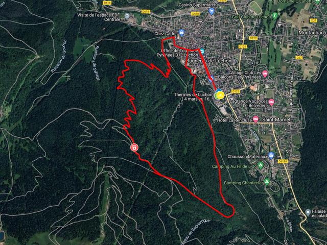 parcours course à pied triathlon de luchon 2025